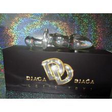 Джага-Джага Стеклянная анальная пробка с ручкой - 16 см.