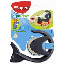 Диспенсер ERGOLOGIC для клейкой ленты 19 мм х 33 м. ассорти блист. MAPED