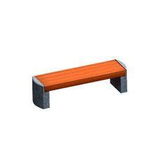 Бетонная скамейка С3 (бирюзовая окраска)