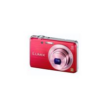 Panasonic lumix dmc-fs45 16.1mpix красный  5x 3" 720p 70mb sdhc li-ion