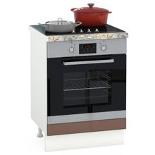 Нижегородмебель и К Сандра капучино глянец Стол 600 под встраиваемую технику ID - 296598