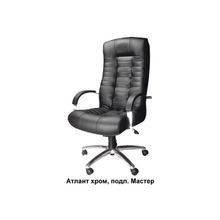 Кресло для руководителя   "Атлант" хром,   подлокотники Мастер