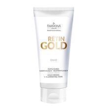 Золотая маска придающая упругость и осветляющая Farmona Professional Retin Gold Firming Illuminating Mask 200мл