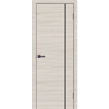  Двери айрон "терра 1" дуб майдера жемчуг лакобель черный (молдинг алюминиевый серый)