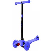 Y-scoo Самокат 3-х колесный Y-SCOO RT MINI SHINE A5 blue с 2-мя светящимися колесами