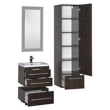 Тумба Aquanet Нота 58 подкатная венге