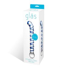 Изогнутый стеклянный фаллос G-Spot Glass Dildo - 17 см. (132594)