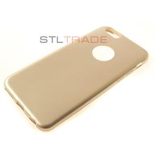 Силиконовый чехол TPU Case Металлик для iPhone 6 4,7 золото