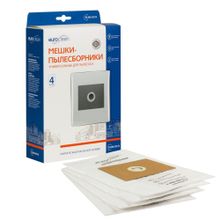 EUN-01 4 Универсальные мешки-пылесборники Euroclean для пылесоса, фланец 100х130, диаметр отверстия 40 мм, 4 шт