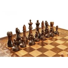 Шахматы + нарды резные "Бесконечность" 50, Mkhitaryan (DM102-5)