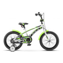 Детский велосипед STELS Arrow 16 V020 белый зеленый 9,5" рама