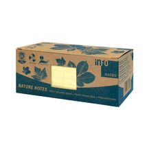 Блок-кубик для заметок желтый Эко 12 шт уп. 75х75 мм. 100 листов INF
