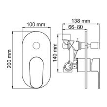 WasserKRAFT Смеситель для душа Donau 5341