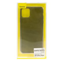 Силиконовый чехол Baseus для Iphone 11 Pro Max, Basic Simple Series, ARAPIPH65S-01, черный