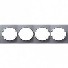 Рамка 4 поста TACTO, горизонтальная, серебристый |  код. 5574.1 PL |  ABB