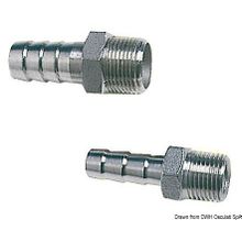Osculati Hose adapter S.S male 1” x 38mm, 17.306.27