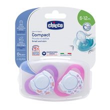 Chicco Physio Нежность 2 шт силикон 6-12 мес