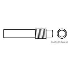 Osculati Zinc anode heat exchanger 1 4 gas Isoterm, 43.229.06