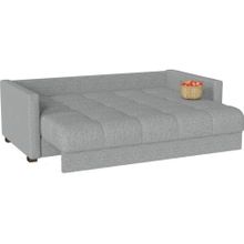 Смарт Диван прямой Парма Серая рогожка Аккордеон