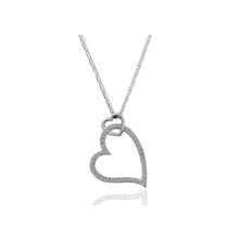 Подвеска  Сердце с кристаллами Swarovski (Покрытие: Желтое золото)