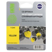 Картридж струйный Cactus CS-EPT0924 желтый для Epson Stylus C91 CX4300 T26 T27 TX106 TX109 TX117 TX1