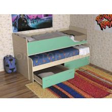 Кровать двухъярусная детская Дуэт-2 выдвижная