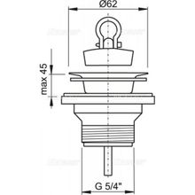 Сливной набор для раковины AlcaPlast (A31)