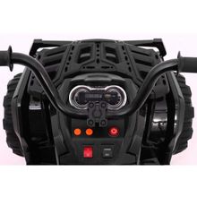 Детский квадроцикл Grizzly ATV 4WD Black 12V с пультом управления - BDM0906-4