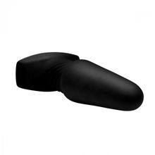 XR Brands Черная анальная пробка Slim R Smooth Rimming Plug with Remote - 14 см. (черный)