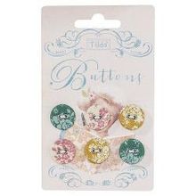 TILDA Декоративные пуговицы Tilda, 6 шт, d17мм (210481075)