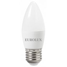 Лампа светодиодная EUROLUX LL-E-C37-6W-230-4K-E27