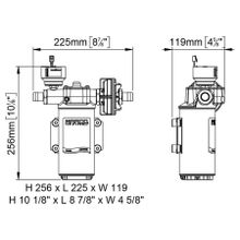 Marco Электрическая топливная помпа Marco UP14 E-BR 16476015 12 24 В 46 л мин 2 бар для перекачки дизельного топлива и масла с электронным управлением