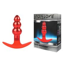 Bior toys Анальная втулка красного цвета - 9,6 см.