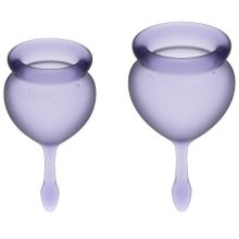 Набор фиолетовых менструальных чаш Feel good Menstrual Cup (210709)