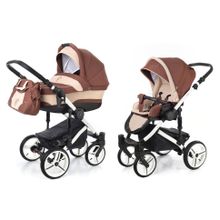 Коляска 2 в 1 Esspero Magic (шасси White) - Brown Beige