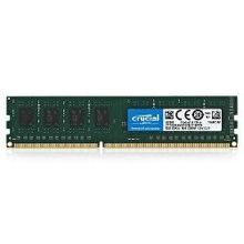 Модуль памяти для компьютера DIMM DDR3L, 8ГБ, PC3-12800, 1600МГц, Crucial CT102464BD160B