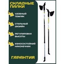 Телескопические скандинавские палки для пожилых Finpole Suomi Active