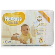 Подгузники Huggies Elite Soft 3 (5-9 кг), 80 шт