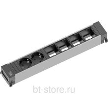 Блок розеток Bachmann Power Frame 2x220В + 4 пустых модуля (916.025)