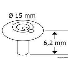 Osculati Q-CAP A 6-2 snap fastener, 10.300.02