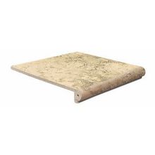 Керамогранит Natucer Travertino Peldano Curvo Tr.Daino ступень 30х33