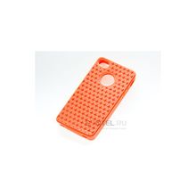 Силиконовая накладка для iPhone 4 4S вид №22 orange