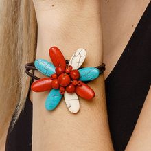 Браслет "Цветок", Волны Сиама (арт. 73199-1)