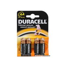 Батарейки DURACELL  LR6-4BL BASIC (80 240 20400)  Блистер 4 шт   (AA)