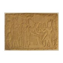 Картина из глины «Подношение даров Осирису»