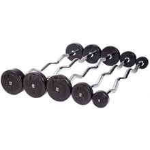 Набор ИЗОГНУТЫХ штанг PROFI-FIT, 10-30 кг, шаг 5 кг. (компл. 5шт)