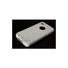 Силиконовая накладка для iPhone 4 4S вид №12 white