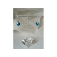 Серьги с кристаллами Indicolite Hearts (Swarovski)