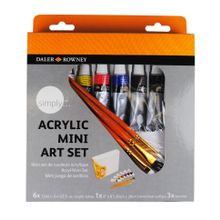 Краски DALER ROWNEY 126500900 Акриловые"Simply" mini set