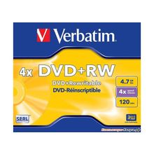Диск   DVD+RW 4.7Gb Verbatim 4x  Jewel  &lt;43229246&gt;